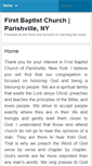 Mobile Screenshot of fbcparishville.org
